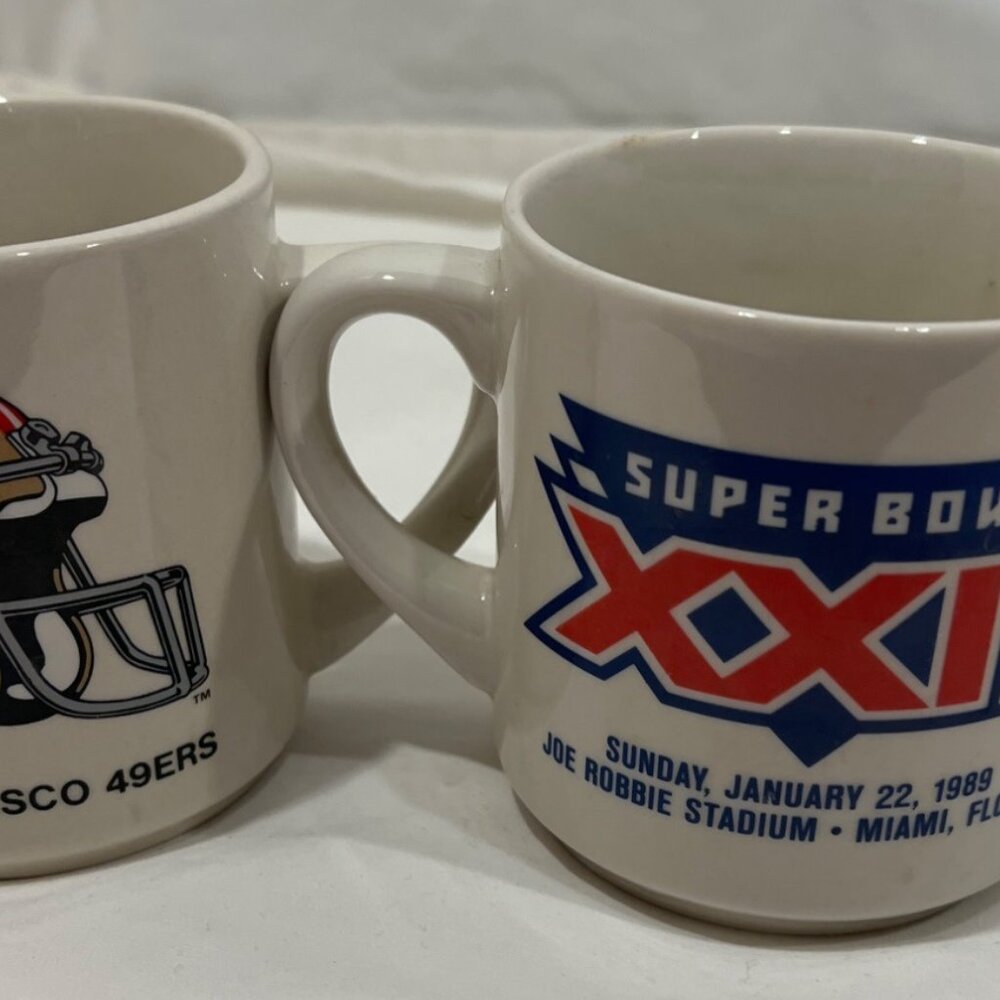 SF 49ers Super Bowl XXIII mug 1989 VINTAGE